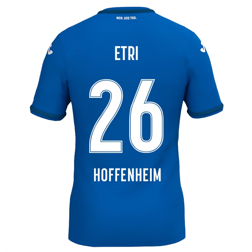 Kids Football Ahmed Etri #26 Royal Blue Home Jersey 2024/25 T-Shirt Za