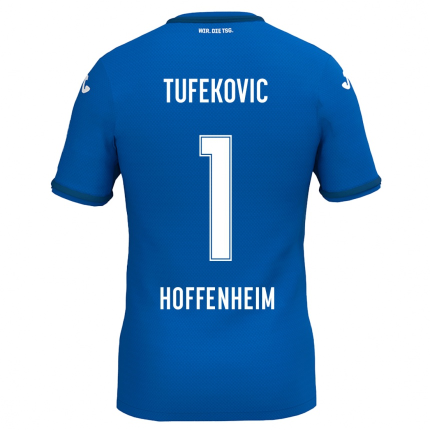 Kids Football Martina Tufekovic #1 Royal Blue Home Jersey 2024/25 T-Shirt Za