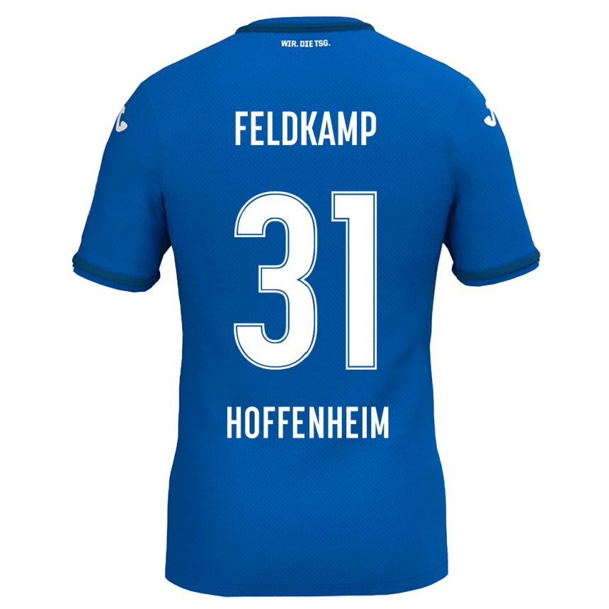 Kids Football Jana Feldkamp #31 Royal Blue Home Jersey 2024/25 T-Shirt Za