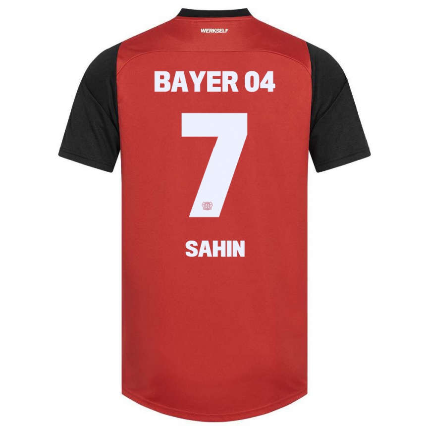 Kids Football Batuhan Sahin #7 Red Black Home Jersey 2024/25 T-Shirt Za