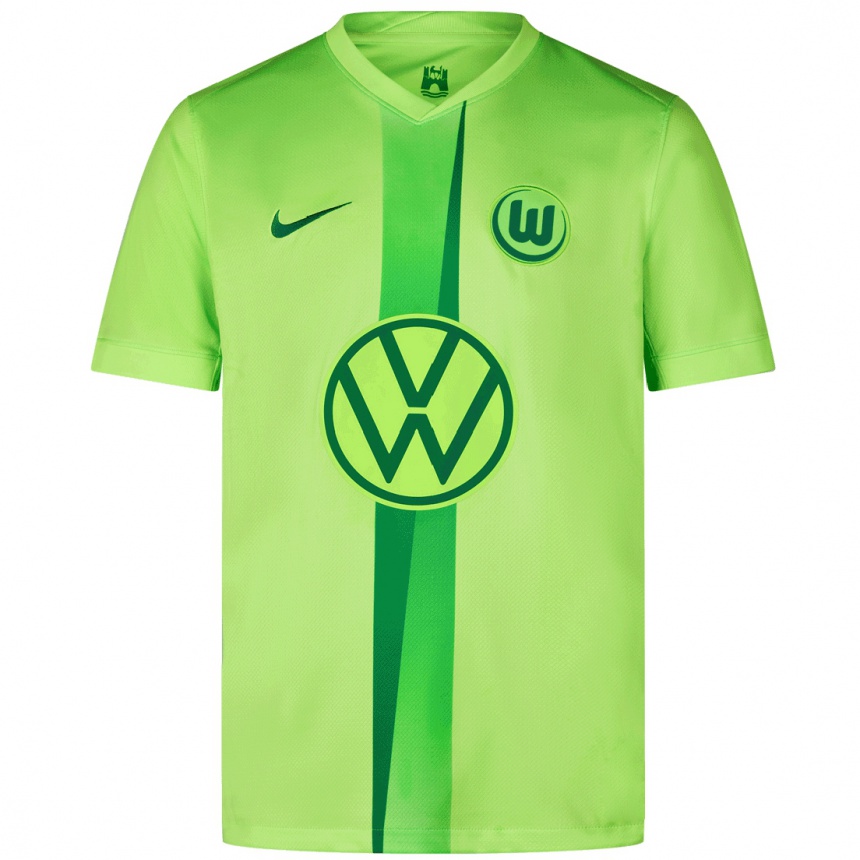 Kids Football Jule Brand #29 Fluorescent Green Home Jersey 2024/25 T-Shirt Za