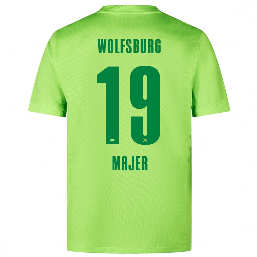 Kids Football Lovro Majer #19 Fluorescent Green Home Jersey 2024/25 T-Shirt Za