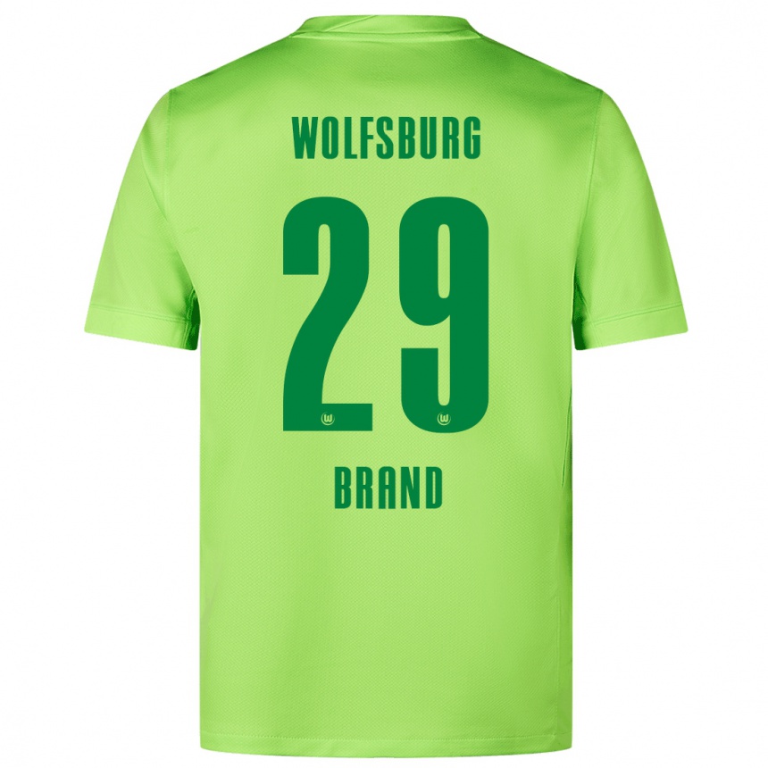 Kids Football Jule Brand #29 Fluorescent Green Home Jersey 2024/25 T-Shirt Za