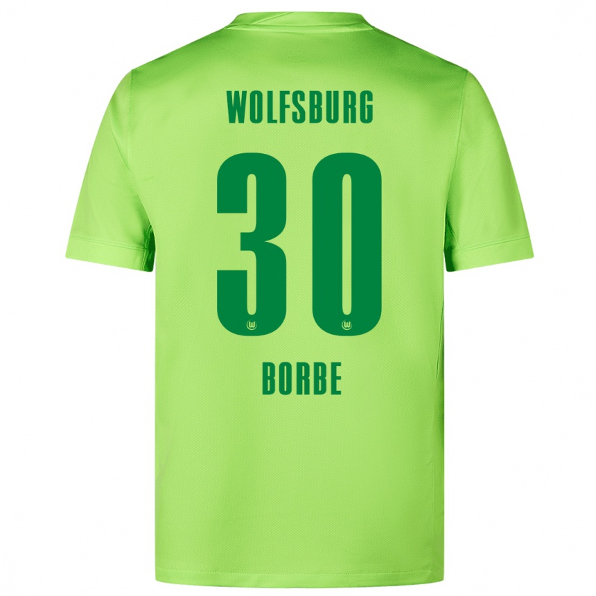 Kids Football Anneke Borbe #30 Fluorescent Green Home Jersey 2024/25 T-Shirt Za