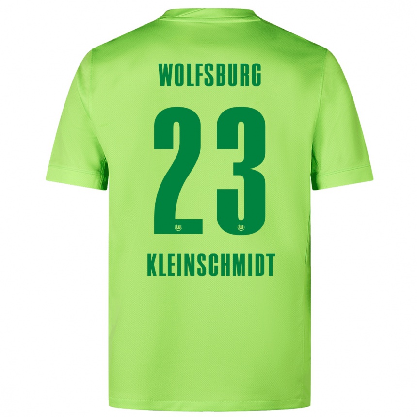 Kids Football Max Kleinschmidt #23 Fluorescent Green Home Jersey 2024/25 T-Shirt Za