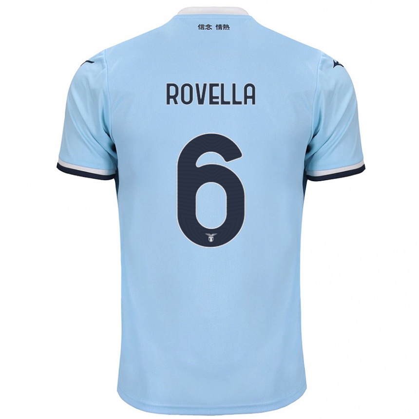 Kids Football Nicolo Rovella #6 Blue Home Jersey 2024/25 T-Shirt Za