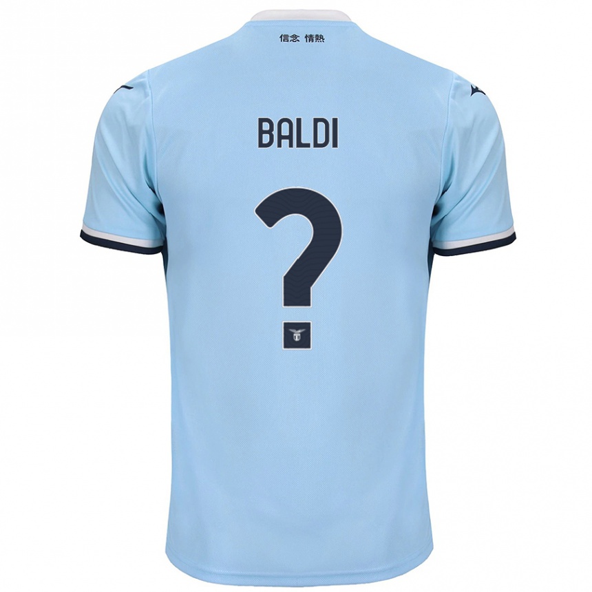 Kids Football Mattia Santagostino Baldi #0 Blue Home Jersey 2024/25 T-Shirt Za