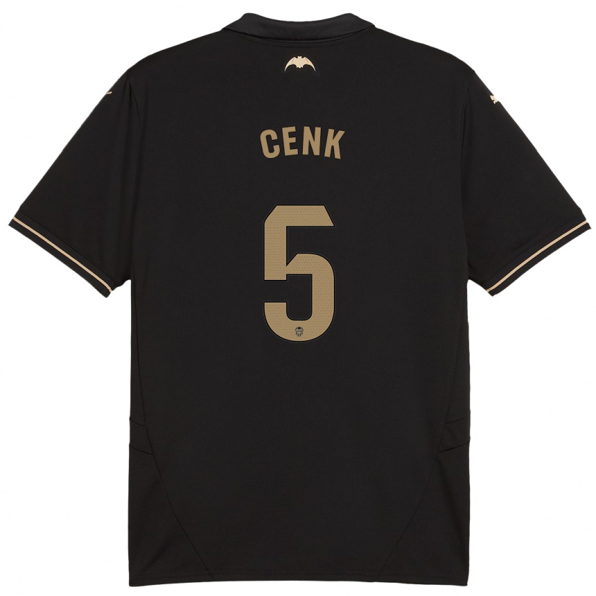 Kids Football Cenk Ozkacar #5 Black Away Jersey 2024/25 T-Shirt Za