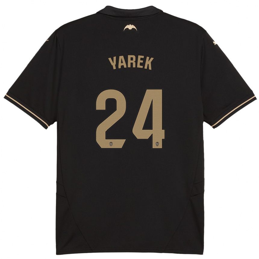 Kids Football Yarek Gasiorowski #24 Black Away Jersey 2024/25 T-Shirt Za