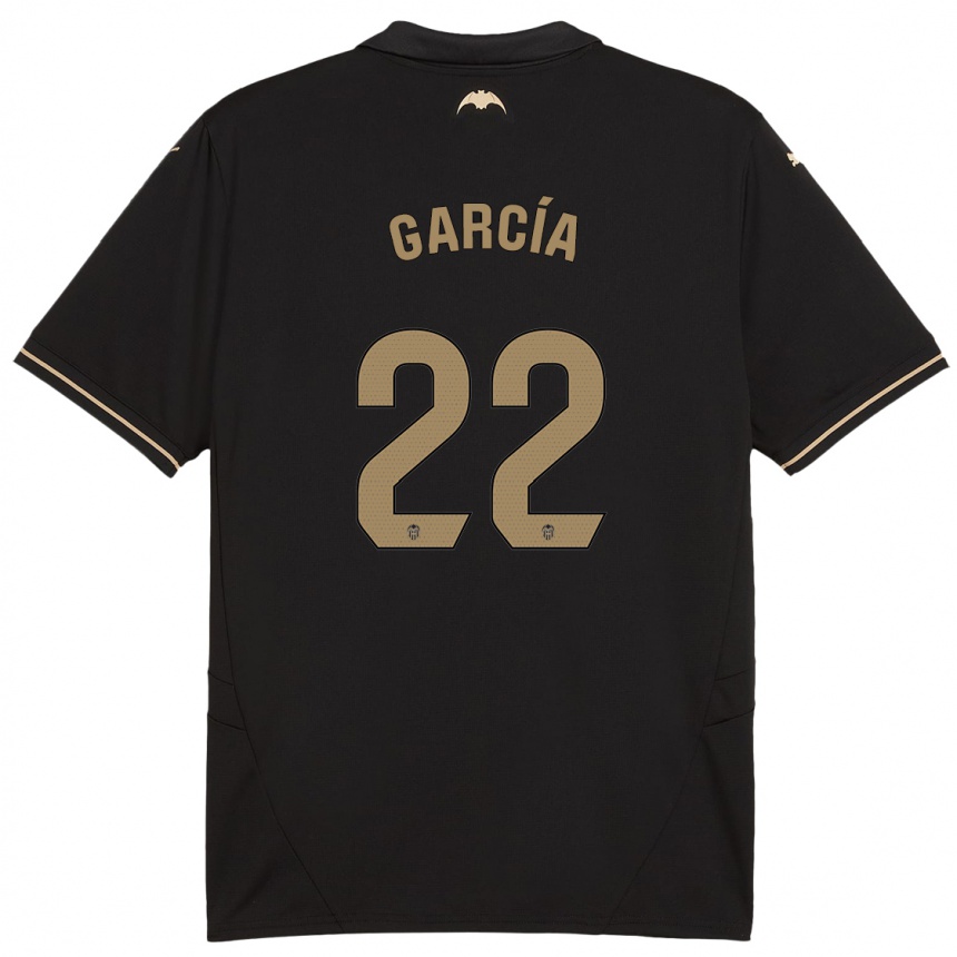 Kids Football Azael García #22 Black Away Jersey 2024/25 T-Shirt Za