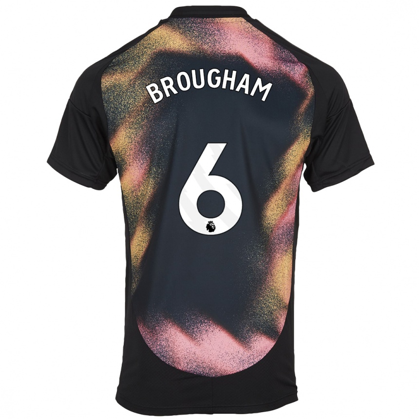 Kids Football Georgia Brougham #6 Black White Away Jersey 2024/25 T-Shirt Za