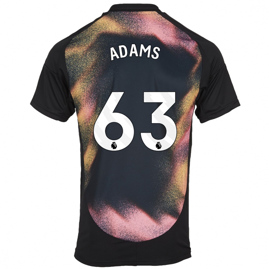 Kids Football Bayli Spencer Adams #63 Black White Away Jersey 2024/25 T-Shirt Za