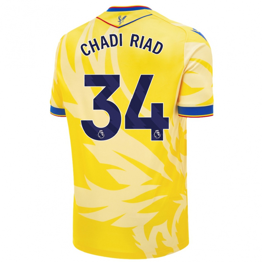 Kids Football Chadi Riad #34 Yellow Away Jersey 2024/25 T-Shirt Za