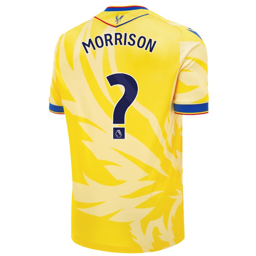 Kids Football Jack Wells-Morrison #0 Yellow Away Jersey 2024/25 T-Shirt Za