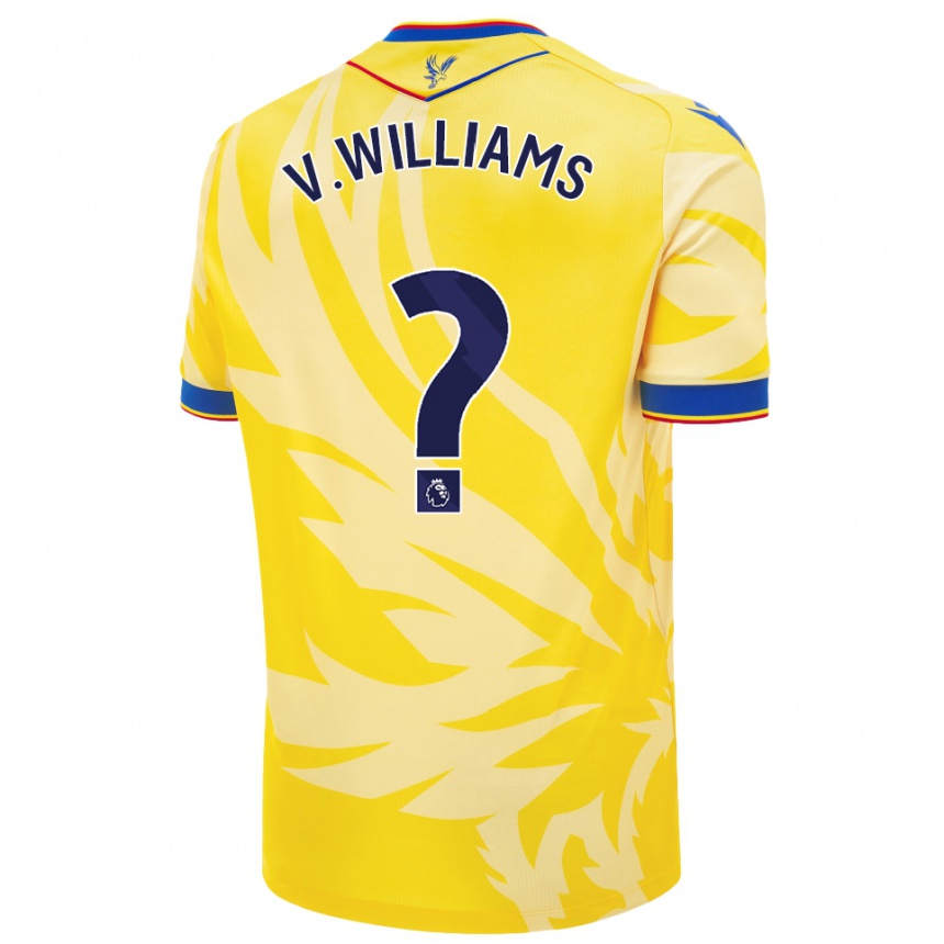 Kids Football Vonnte Williams #0 Yellow Away Jersey 2024/25 T-Shirt Za