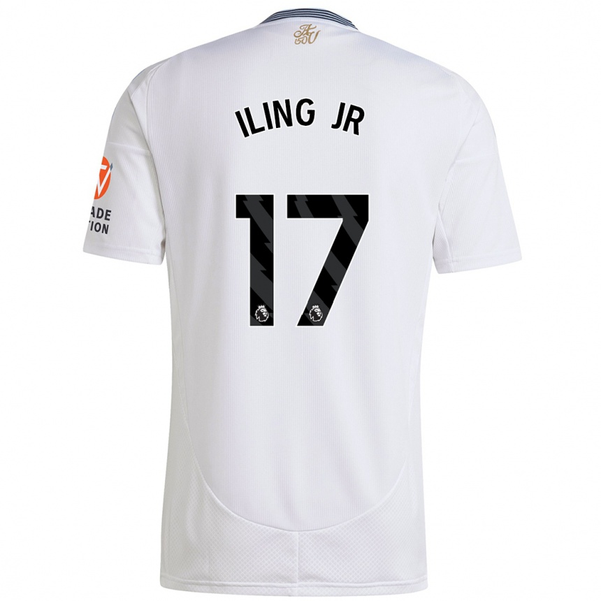 Kids Football Samuel Iling-Junior #17 White Away Jersey 2024/25 T-Shirt Za