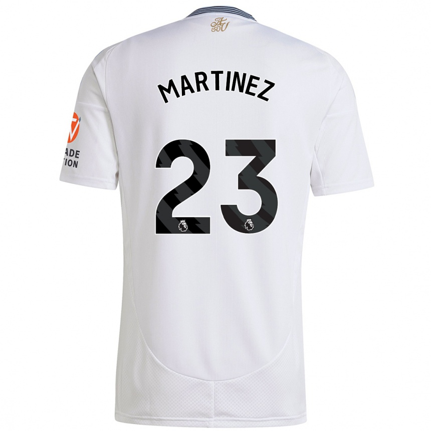 Kids Football Emiliano Martínez #23 White Away Jersey 2024/25 T-Shirt Za