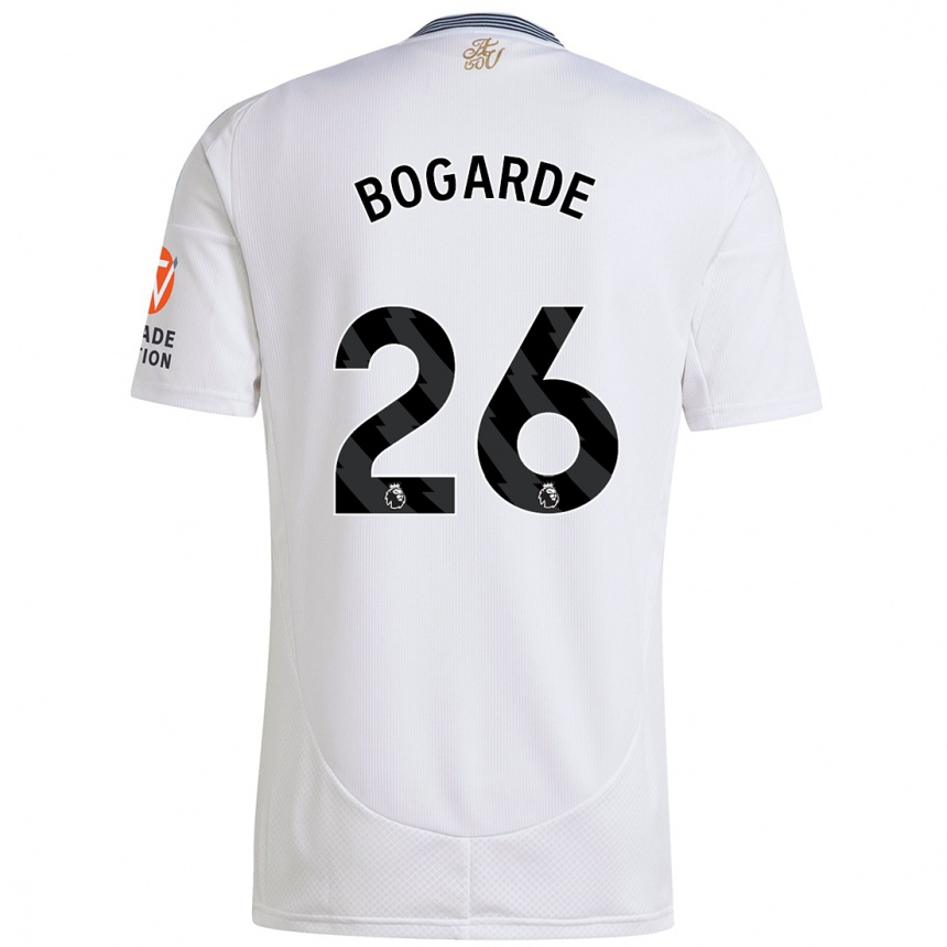 Kids Football Lamare Bogarde #26 White Away Jersey 2024/25 T-Shirt Za