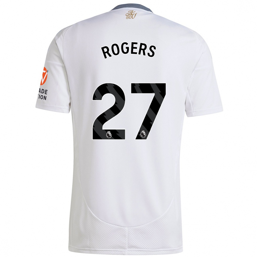 Kids Football Morgan Rogers #27 White Away Jersey 2024/25 T-Shirt Za