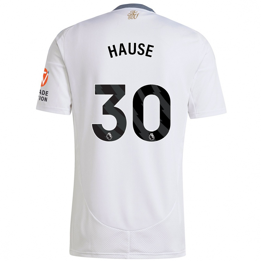 Kids Football Kortney Hause #30 White Away Jersey 2024/25 T-Shirt Za