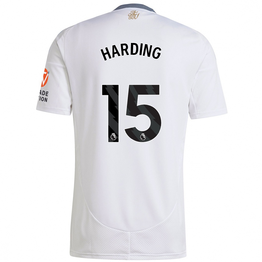 Kids Football Natasha Harding #15 White Away Jersey 2024/25 T-Shirt Za