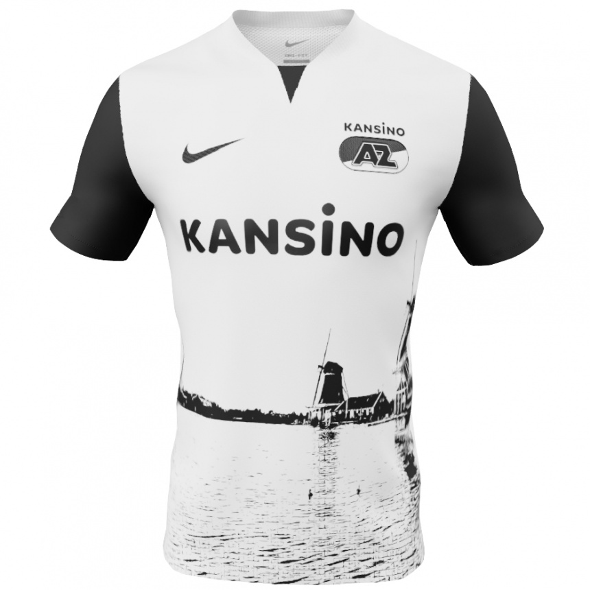 Kids Football Deacon Van Der Klaauw #0 White Black Away Jersey 2024/25 T-Shirt Za