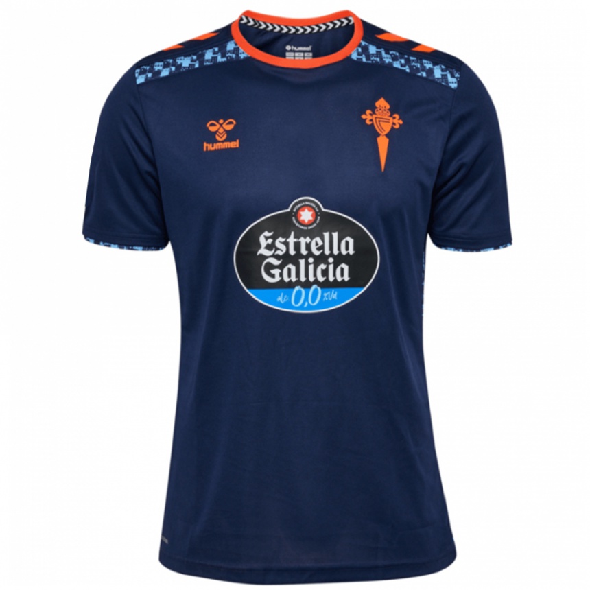 Kids Football Iván Garriel #0 Navy Blue Away Jersey 2024/25 T-Shirt Za