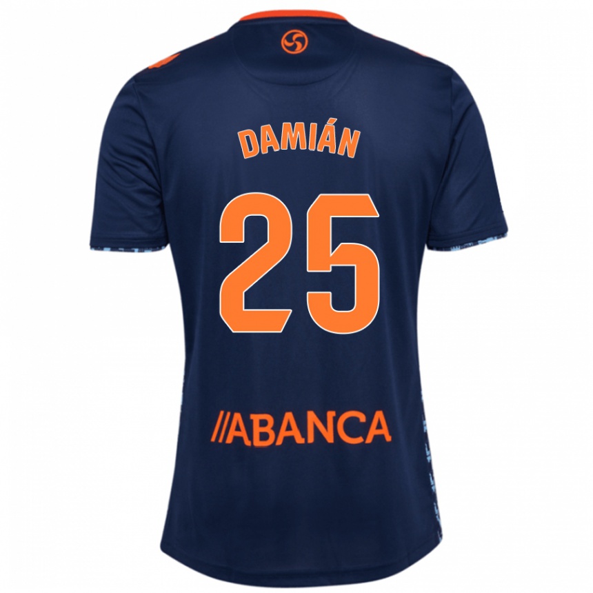 Kids Football Damián Rodríguez #25 Navy Blue Away Jersey 2024/25 T-Shirt Za