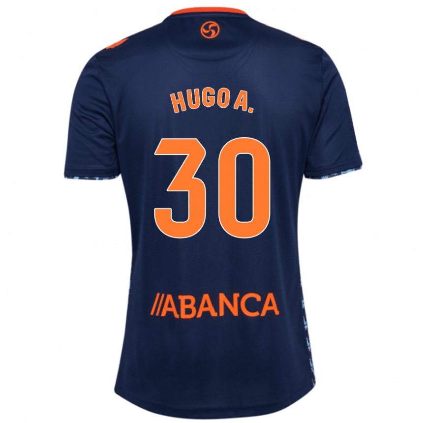 Kids Football Hugo Álvarez #30 Navy Blue Away Jersey 2024/25 T-Shirt Za