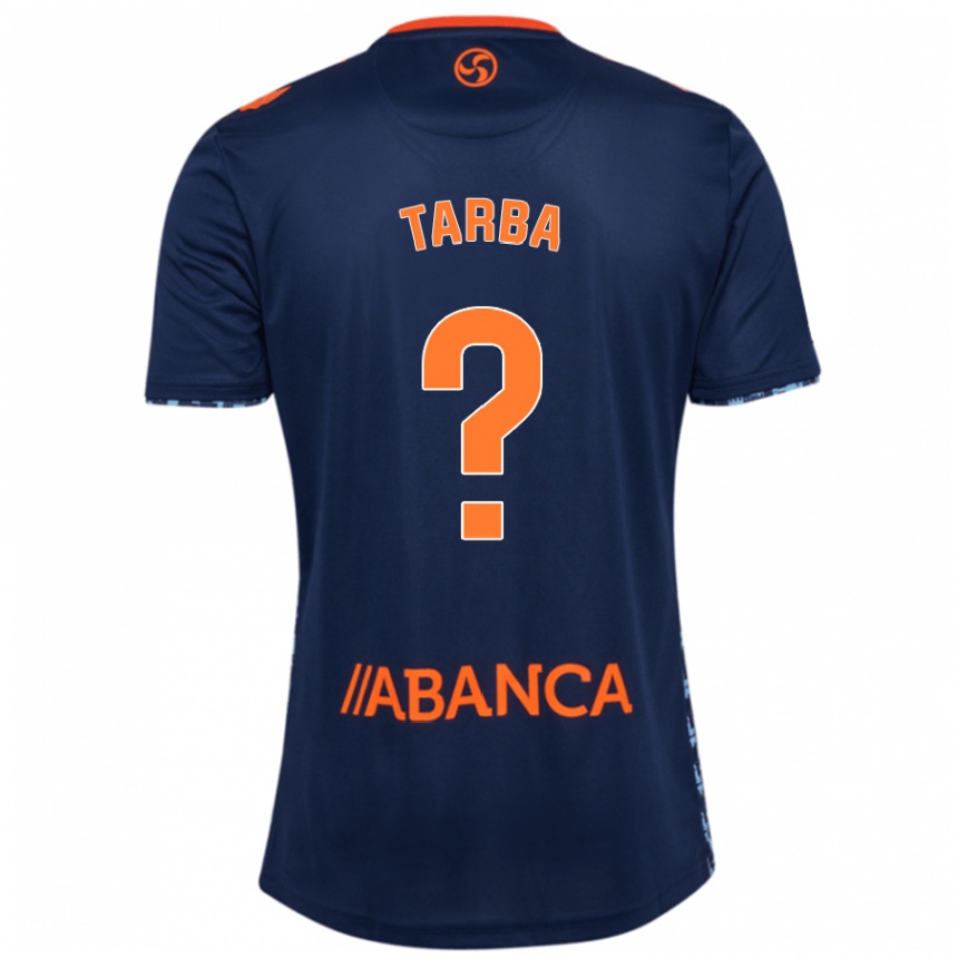 Kids Football Ianis Tarba #0 Navy Blue Away Jersey 2024/25 T-Shirt Za