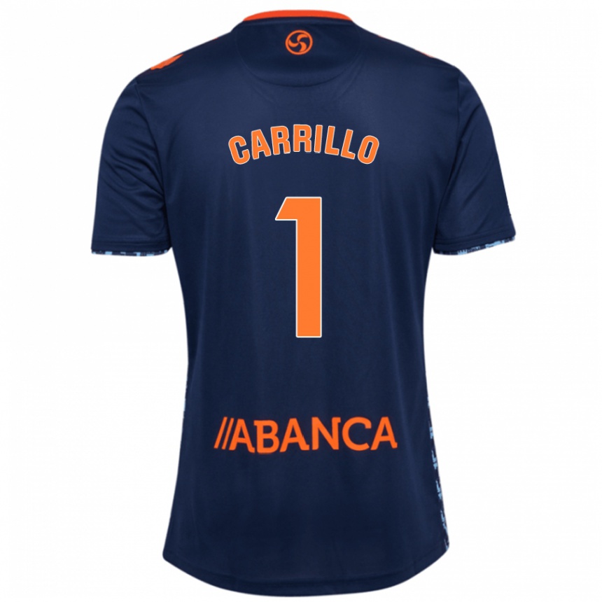 Kids Football Coke Carrillo #1 Navy Blue Away Jersey 2024/25 T-Shirt Za