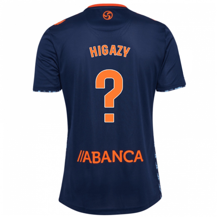 Kids Football Ibrahim Higazy #0 Navy Blue Away Jersey 2024/25 T-Shirt Za