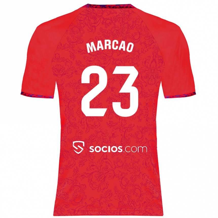 Kids Football Marcão #23 Red Away Jersey 2024/25 T-Shirt Za