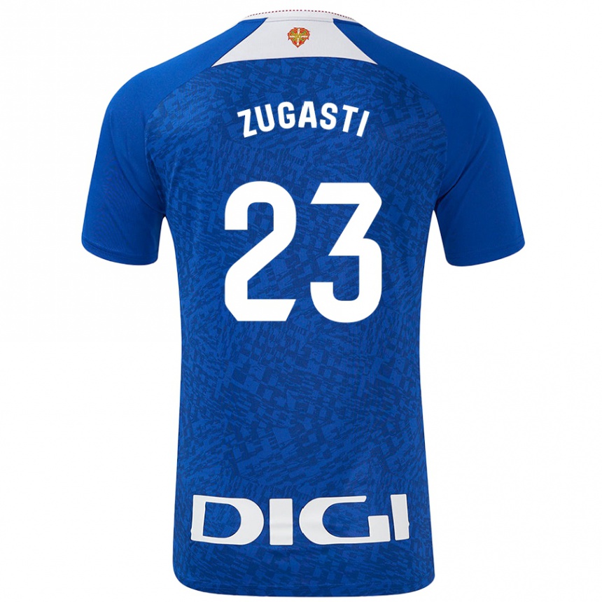 Kids Football Patricia Zugasti Oses #23 Royal Blue Away Jersey 2024/25 T-Shirt Za