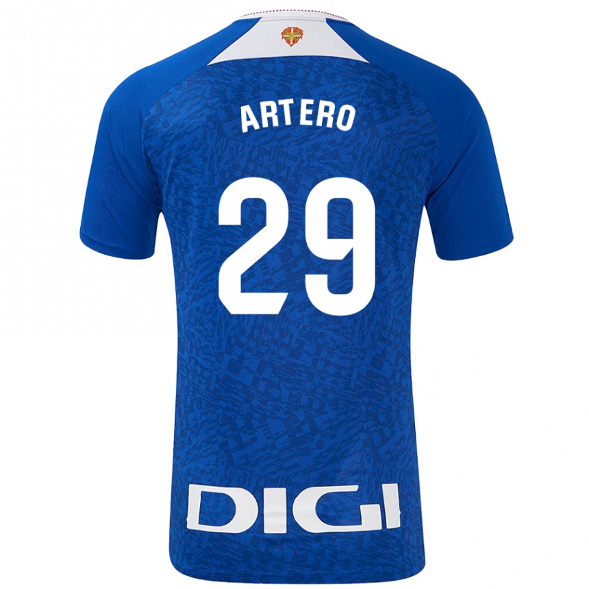 Kids Football Marina Artero Moreno #29 Royal Blue Away Jersey 2024/25 T-Shirt Za