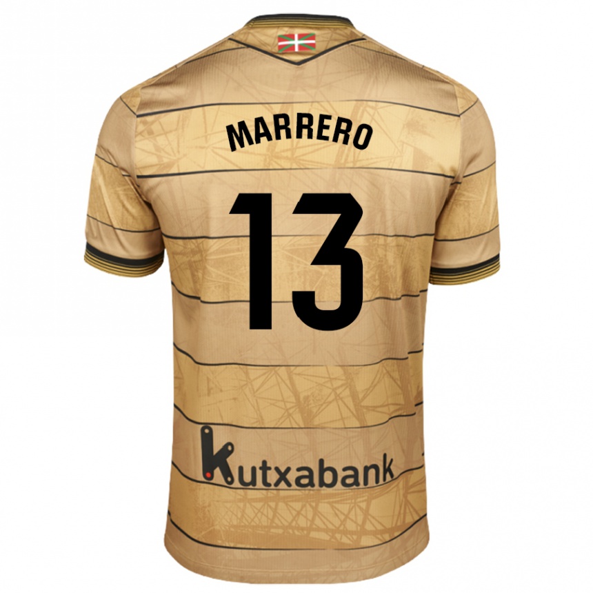 Kids Football Unai Marrero #13 Brown Away Jersey 2024/25 T-Shirt Za