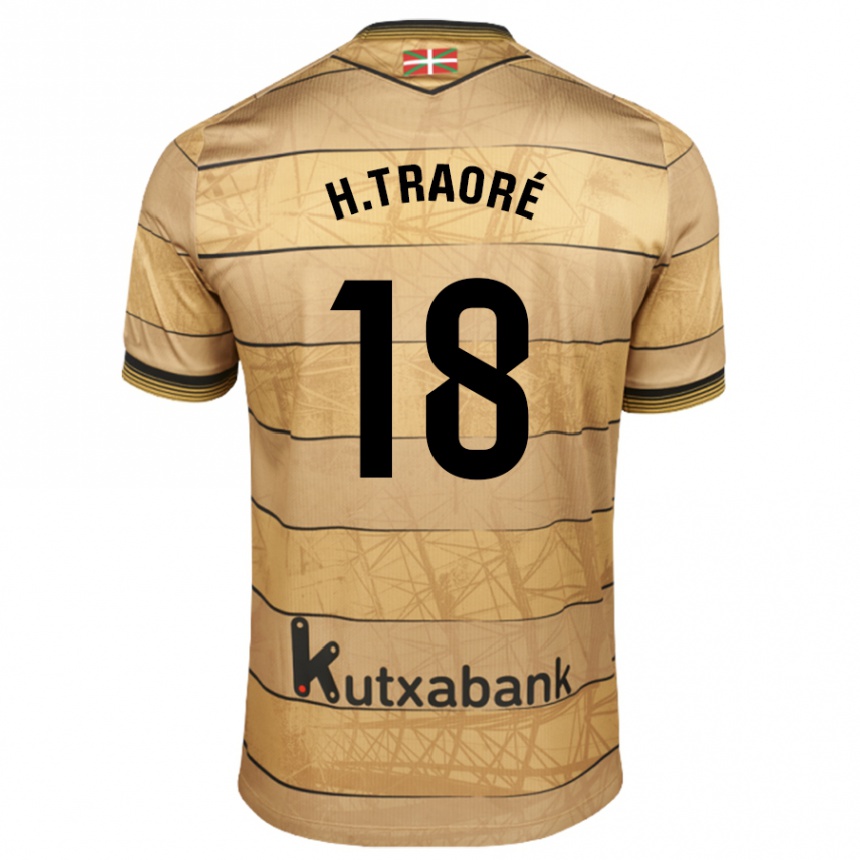 Kids Football Hamari Traoré #18 Brown Away Jersey 2024/25 T-Shirt Za