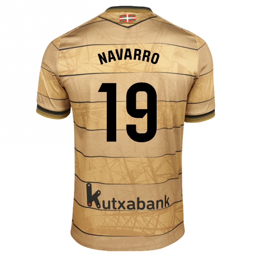 Kids Football Lorena Navarro #19 Brown Away Jersey 2024/25 T-Shirt Za