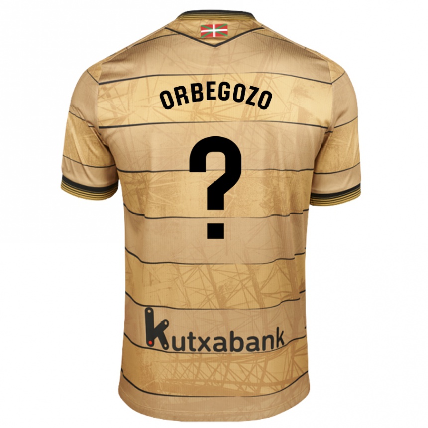 Kids Football Oihan Orbegozo #0 Brown Away Jersey 2024/25 T-Shirt Za