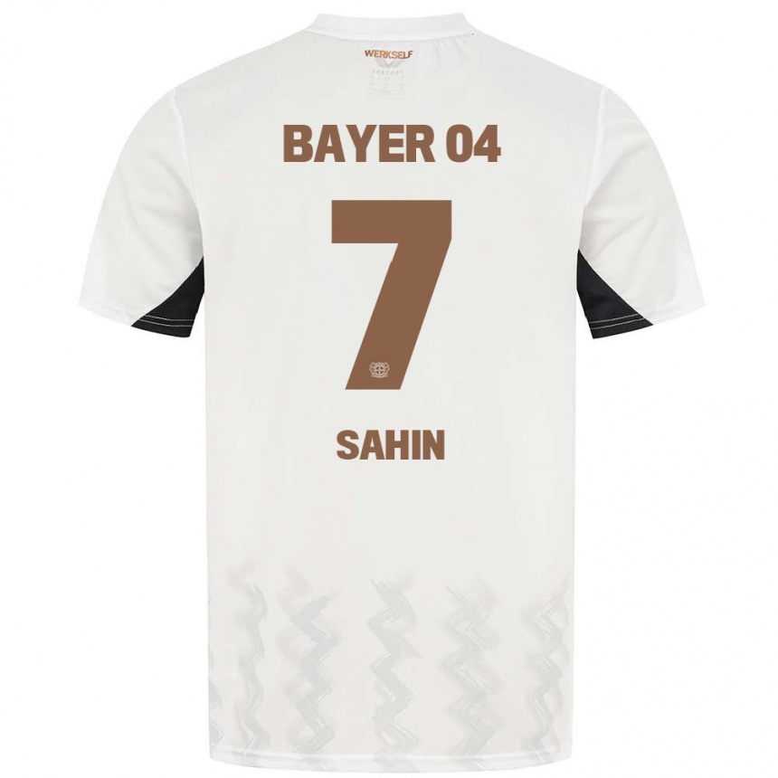 Kids Football Batuhan Sahin #7 White Black Away Jersey 2024/25 T-Shirt Za