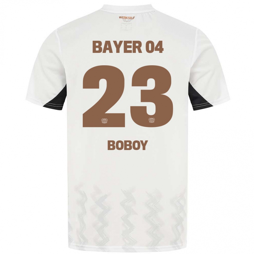 Kids Football Delice Boboy #23 White Black Away Jersey 2024/25 T-Shirt Za