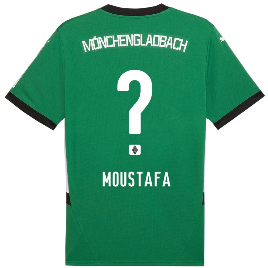 Kids Football Seif Ashraf Moustafa #0 Green White Away Jersey 2024/25 T-Shirt Za