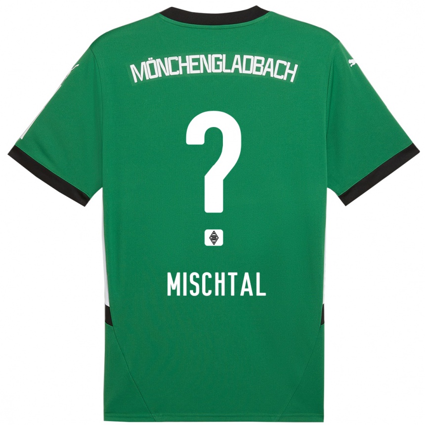 Kids Football Kilian Mischtal #0 Green White Away Jersey 2024/25 T-Shirt Za