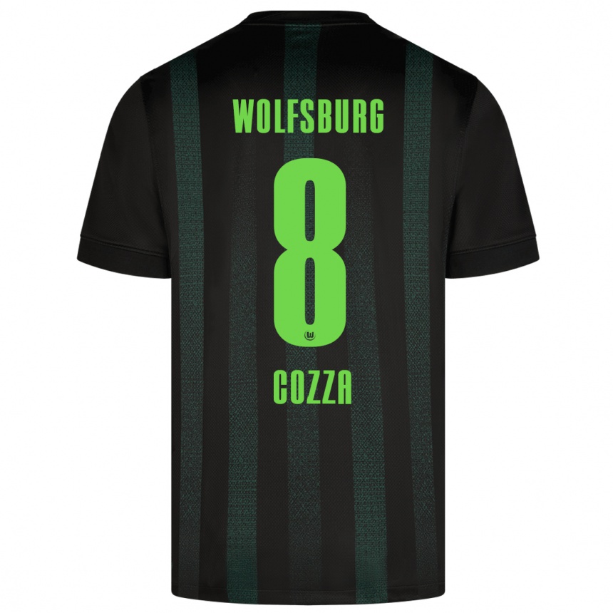 Kids Football Nicolas Cozza #8 Dark Green Away Jersey 2024/25 T-Shirt Za