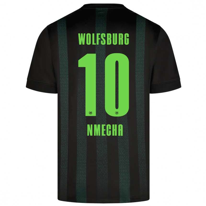 Kids Football Lukas Nmecha #10 Dark Green Away Jersey 2024/25 T-Shirt Za