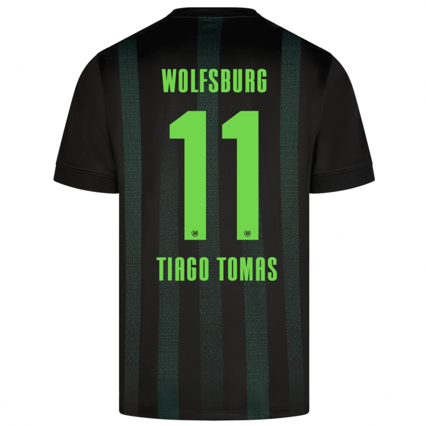 Kids Football Tiago Tomás #11 Dark Green Away Jersey 2024/25 T-Shirt Za