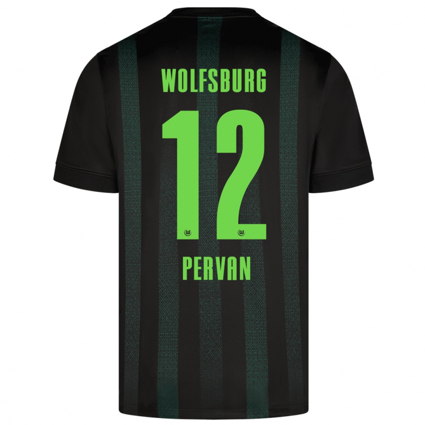 Kids Football Pavao Pervan #12 Dark Green Away Jersey 2024/25 T-Shirt Za