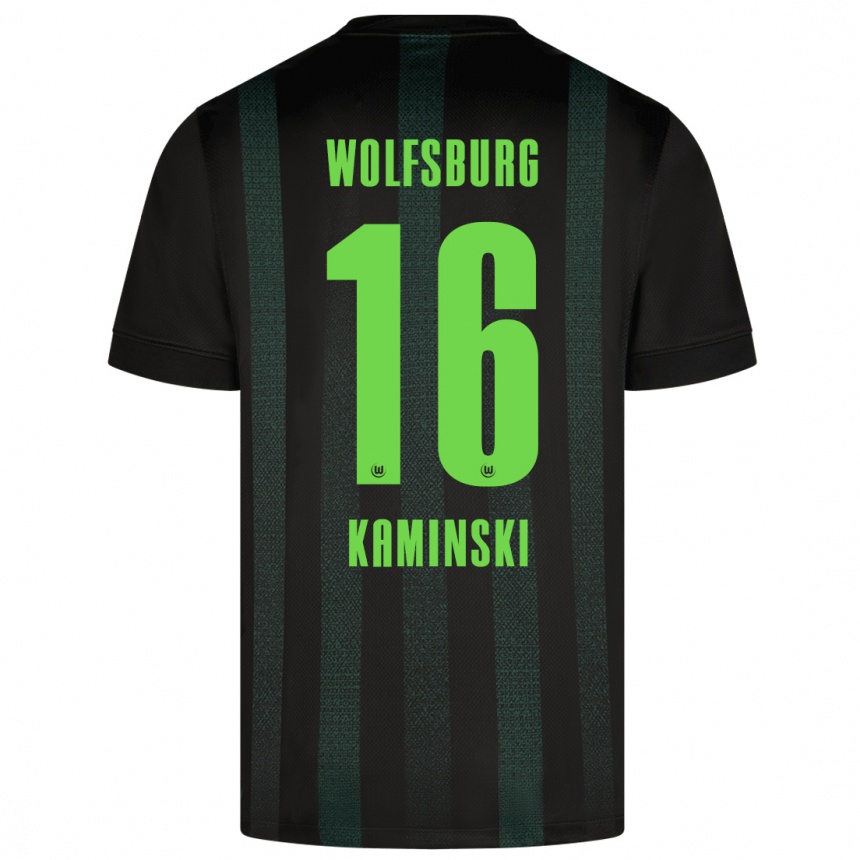 Kids Football Jakub Kaminski #16 Dark Green Away Jersey 2024/25 T-Shirt Za