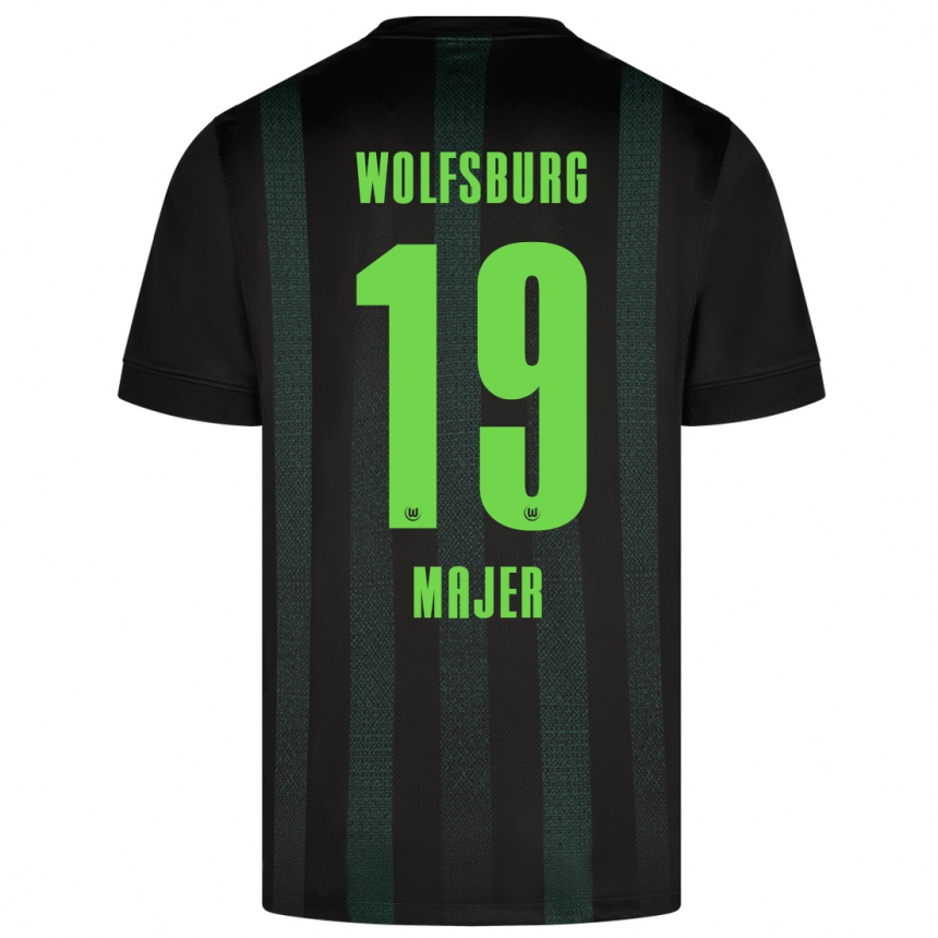 Kids Football Lovro Majer #19 Dark Green Away Jersey 2024/25 T-Shirt Za