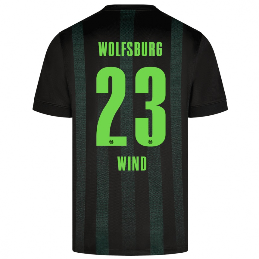 Kids Football Jonas Wind #23 Dark Green Away Jersey 2024/25 T-Shirt Za